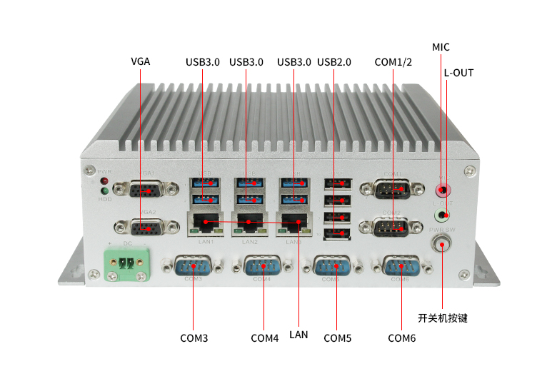 GA-B1701 I5-7200U嵌入式工控機(圖4) GA-B1701 I5-7200U嵌入式工控機(圖4)